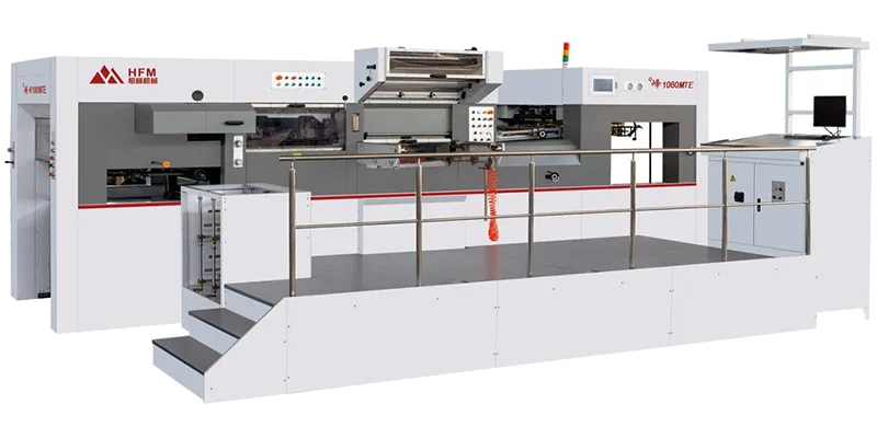 Troqueladora con estampado en foil automático de cama plana