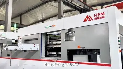 Troqueladora con plegado automático con stripping de cama plana, HF-1060CF